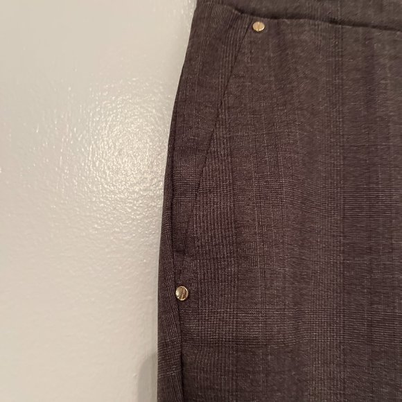 Jones of New York Dark Brown Elastic Waist Pull-On Paints (Size large) - Picture 4 of 9